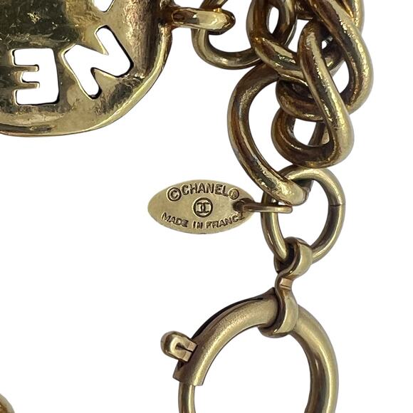 Chanel Vintage Plate Charm Bracelet - Picture 5 of 7